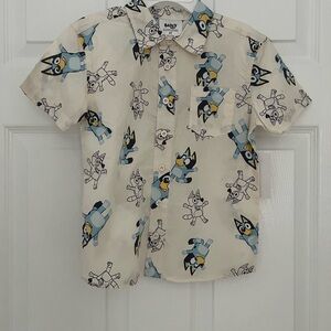 Boys 4T NWT Bluey Cartoon Print Shirt